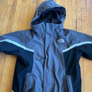 The North Face Kids 3-in-1 Combo Jacket – Size 8 - Gray/Black
